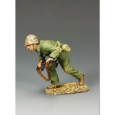 USMC "Running with BAR" 1/30 Figure - King and Country