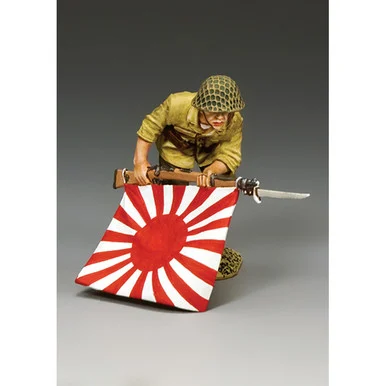 Charging Japanese Flagbearer 1/30 Figure - King and Country
