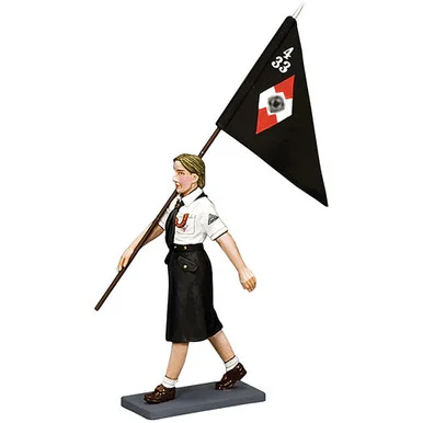 Hitler Youth Girl Pennant Carrier 1/30 Figure - King and Country