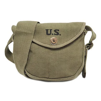 U.S. Thompson SMG Drum Magazine Pouch- Olive Drab