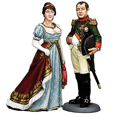 2-Piece Napoleon and Josephine 1/30 Figure Set
