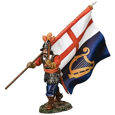 English Civil War Commonwealth Flagbearer - King and Country