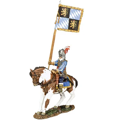 English Civil War Royalist on Horseback Flagbearer - King and Country