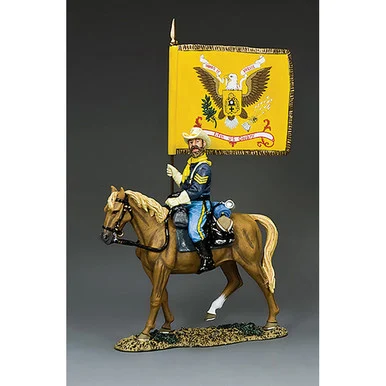 5th Cavalry Regimental Flagbearer 1/30 Figure - King and Country