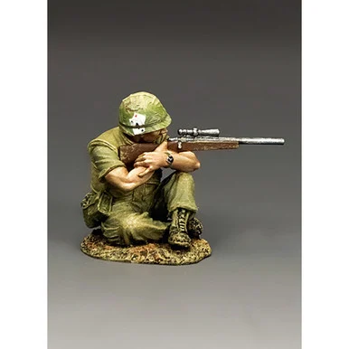 Marine Sniper 1/30 Figure - King and Country