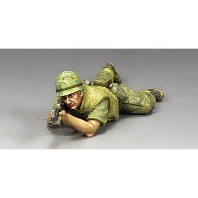 Marine Lying Prone and Firing 1/30 Figure - King and Country
