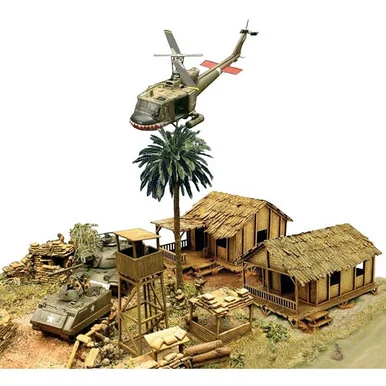 Vietnam War Battle Scene 1/72 Kit Set - Italeri
