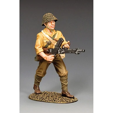 Japanese Advancing Machine Gunner 1/30 Figure - King and Country