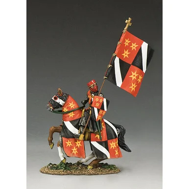 William of Bordes Knight w/ Flag 1/30 Figure - King and Country