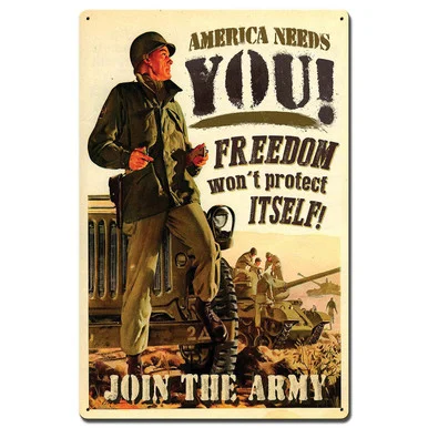 America Needs You! Join the Army Metal Sign - Vintage Sign Co.