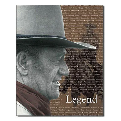 John Wayne Legend Metal Sign - Desperate Enterprises