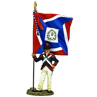 Napoleonic Demi Brigade Flagbearer 1/30 Figure - King and Country