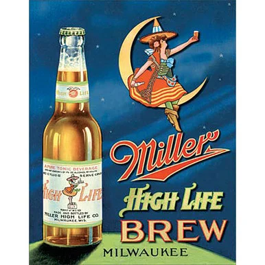 Miller High Life Brew Metal Sign - Desperate Enterprises