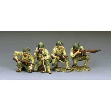 4-Piece D-Day Storming the Beaches 1/30 Figure Set