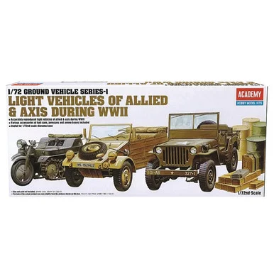 World War II Vehicle Set 1/72 Kit - Academy