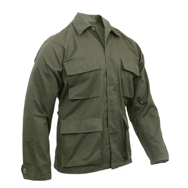 Poly/Cotton Twill BDU Shirt- Olive Drab