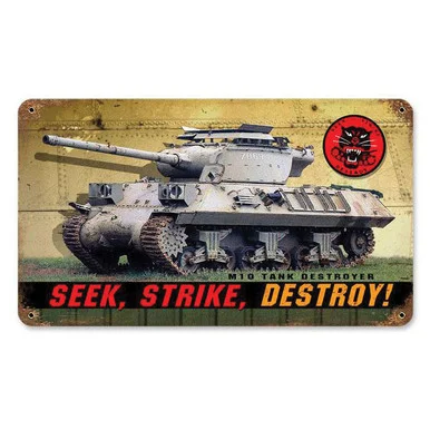 M10 Tank Destroyer Metal Sign - Vintage Sign Co.