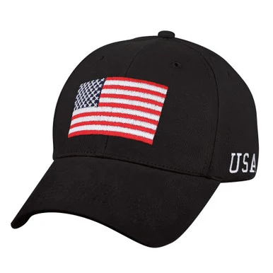 American Flag Cap - Black