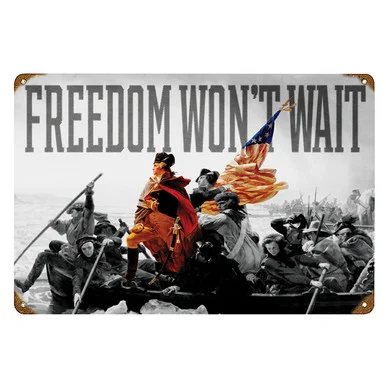 Washington "Freedom" Metal Sign - Vintage Sign Co.