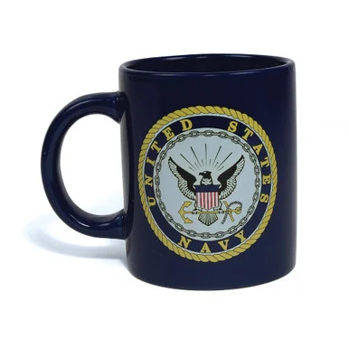 U.S. Navy Mug with Flag (12"x 18") - Ruffin Flag Company