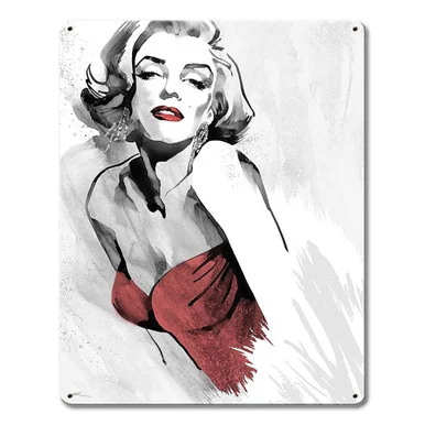 Marilyn Monroe Sketch Metal Sign - Vintage Sign Co.