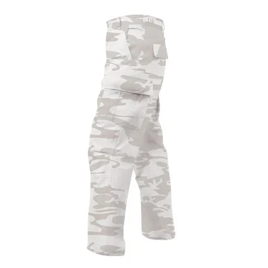 Tactical BDU Pants-White Camo