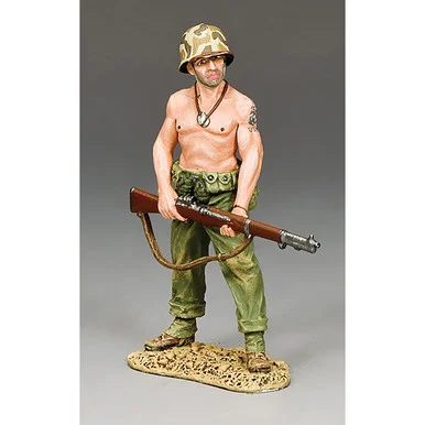 Bare-Chested Marine 1/30 Figure