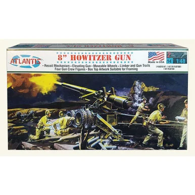 U.S. Army 8 Inch Howitzer Gun 1/48 Kit - Atlantis Models