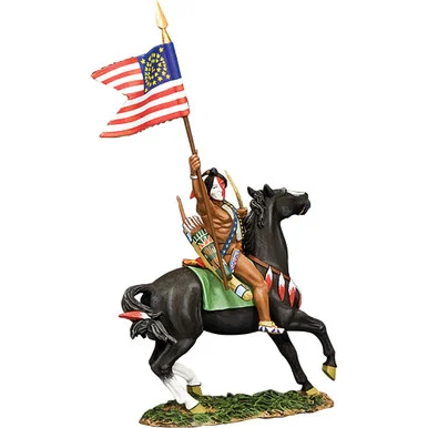 Indian With American Flag 1/30 Figure - King and Country