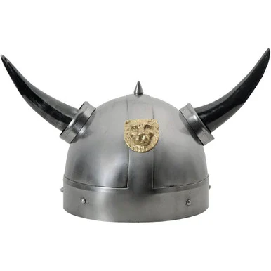 Horned Viking Helmet - Lion Symbol
