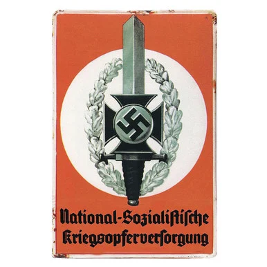 Nazi Dagger War Victims Supply Metal Sign - Vintage Sign Co.