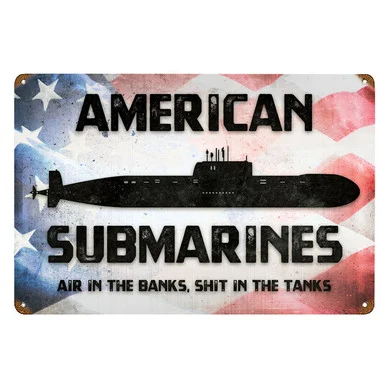 American Submarines Metal Sign - Vintage Sign Co.