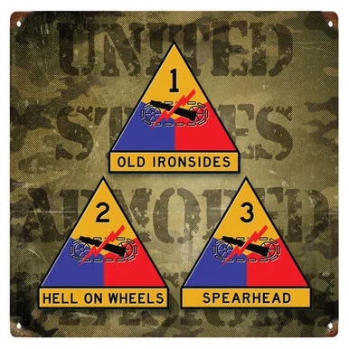 Armored Divisions Metal Sign - Vintage Sign Co.
