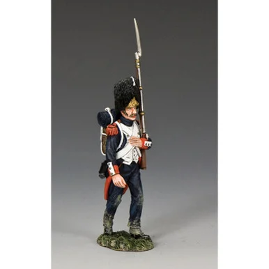 French Old Guard Marching with Musket on Left Shoulder - King and Country