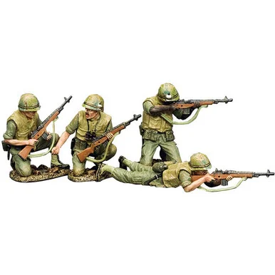 4-Piece U.S. Marines M14 1/30 Figure Set