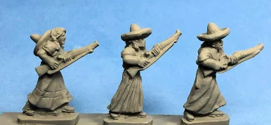 PIG110038 - SOMBRERO WOMEN W/ RIFLES