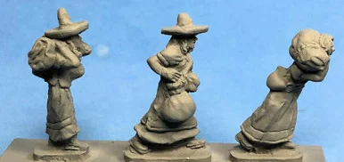 PIG110039 - SOMBRERO WOMEN W/ BAGGAGE
