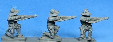 PIG110093 - US FOOT CAVALRY KNEELING FIRING
