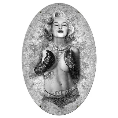 Modern Marilyn Kiss Metal Sign - Vintage Sign Co.