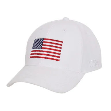 American Flag Cap - White