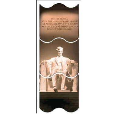 Lincoln Memorial Triptych Metal Sign - Vintage Sign Co.