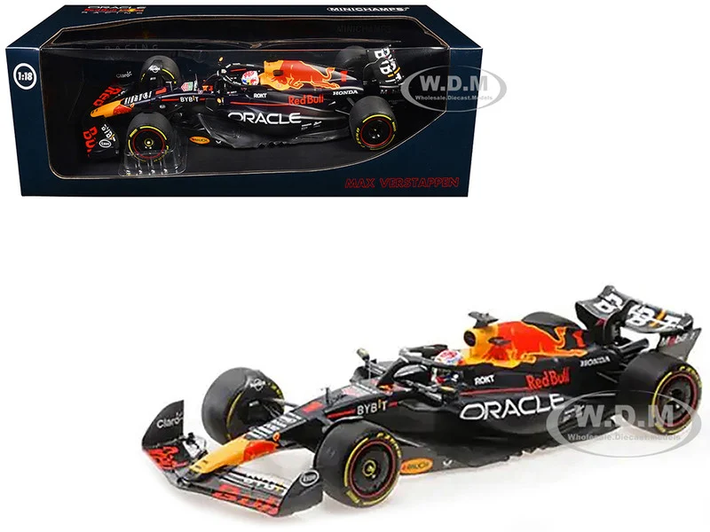 Red Bull Racing RB19 #1 Max Verstappen "Oracle" Winner F1 Formula One "Italian GP" (2023) with Driver Limited Edition to 160 pieces Worldwide 1/18 Diecast Model Car by Minichamps - Formula 1 Models