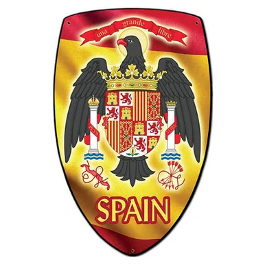 Spain Shield Metal Sign - Vintage Sign Co.