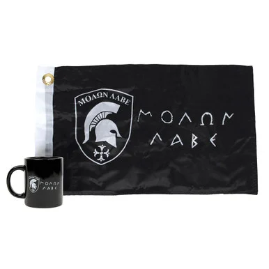 Molon Labe Mug with 12"x 18" Flag - Ruffin Flag Company