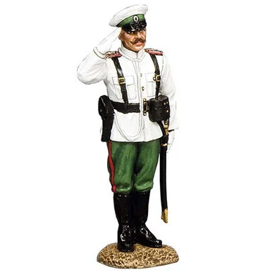 Russian Officer Standing Saluting 1/30 Figure - King and Country