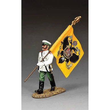 Russian Soldier with Tsar's Standard 1/30 Figure - King and Country