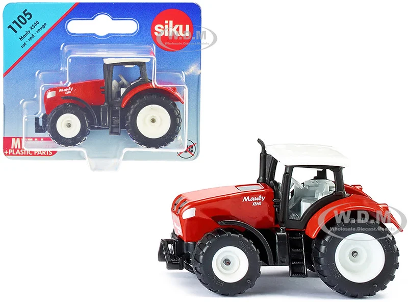 Mauly X540 Tractor Red with White Top Diecast Model by Siku - Tractors & Farm Models
