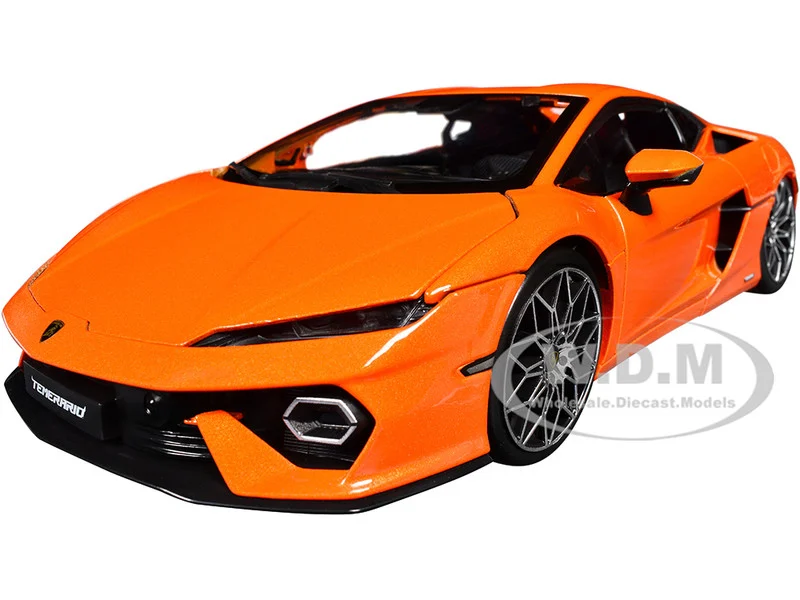 Lamborghini Temerario Orange Metallic 1/18 Diecast Model Car by Bburago - Lamborghini Models