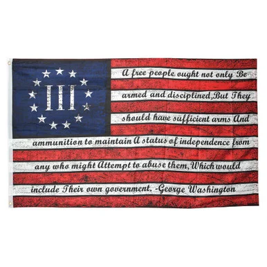Washington Arms Quote Betsy Ross Flag - Ruffin Flag Company