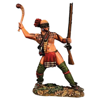Native Warrior with War Club 1/30 Figure - William Britain
